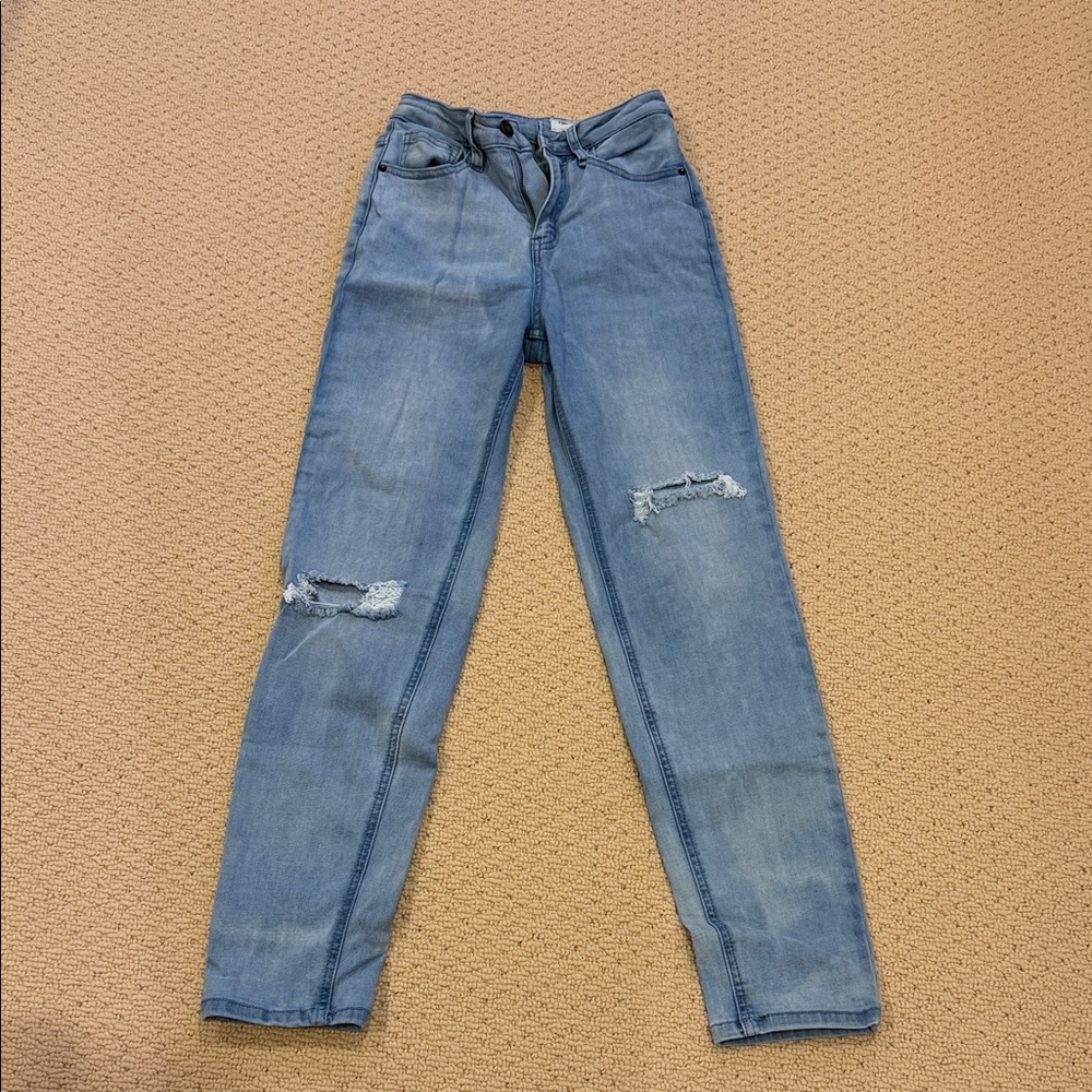 PARAGON Light Blue Ripped Skinny Jeans